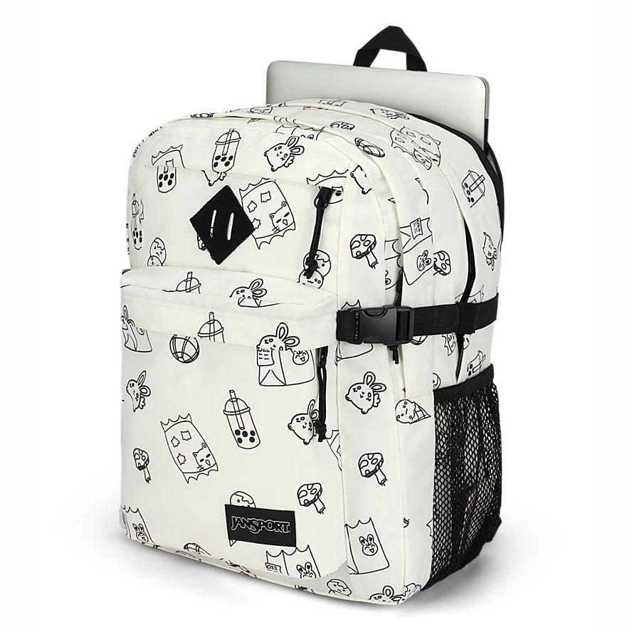 Sac à Dos Scolaire JanSport Main Campus Blanche | FDI-51951476